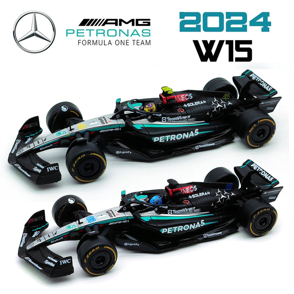 Mercedes AMG W15 W14 #44 #63 Scale 1:43 model